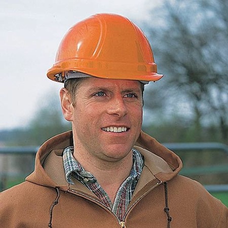 Vulcan Hard Hat, Vulcan, Polyethylene, 6 Point Ratchet, Type 1, Class E, Orange V200-07