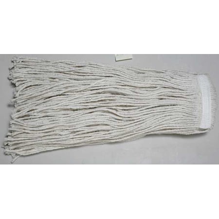 Harper String Wet Mop, 32 oz Dry Wt, Quick Change Connection, Cut-End, Natural, Cotton 490