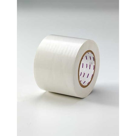 Zoro Select Floor Marking Tape, vinyl, Solid, White, 4 in W., 5 mil Thickness 8VUJ6
