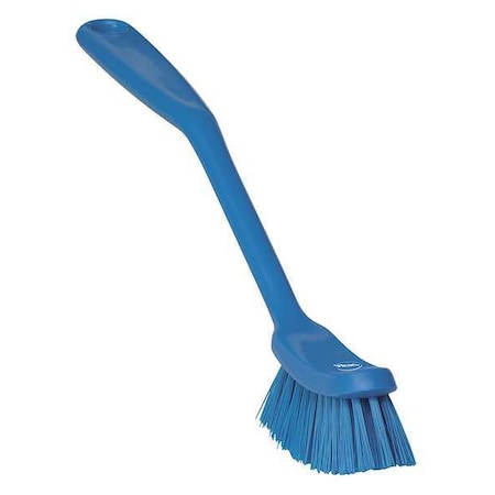Remco 1 in W Scrub Brush, Medium, 8 3/16 in L Handle, 11 in L Brush, Blue, Plastic, 11 in L Overall 42873