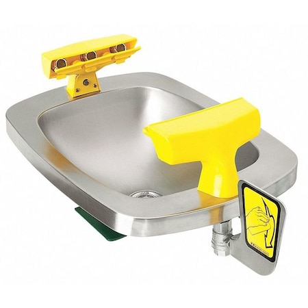 Speakman Eye/Face Wash Station, Ped, SS, 18-3/4 W SE-420