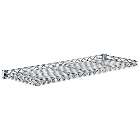 Metro Cantilever Shelf, 12"D x 24"W x 1-1/4"H, Chrome 1224CSNC