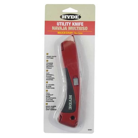Hyde Utility Knife Utility, 7 in L 42081