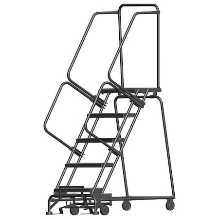 Ballymore 83 in H Steel Rolling Ladder, 5 Steps, 450 lb Load Capacity WA053214GSU