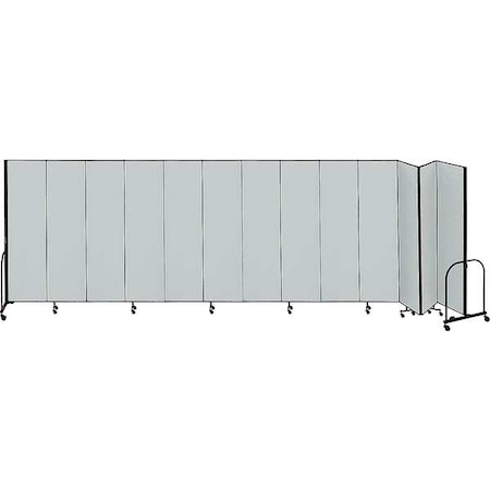 Screenflex Partition, 24 Ft 1 In W x6 Ft 8 In H, Gray CFSL6813-DG