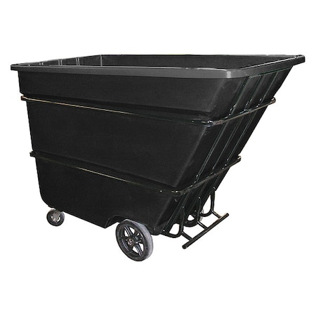 Zoro Select Tilt Truck, Heavy-Duty, 1-3/4 cu. yd, Black 1.7CU-HD BLACK
