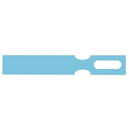 Zoro Select Blank Tag, Coated Paper, 7 1/2 in H x 1 in W, Blue, Rectangle, 1000 PK KTAGBL