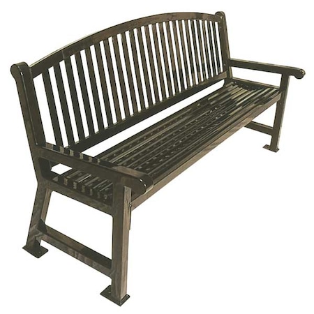 Ultrasite Outdoor Bench, 72 in. L, 36 in., RD, Blue 922-B6-RED