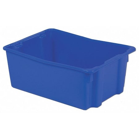 Lewisbins Hang & Stack Storage Bin, Plastic, Blue, 10 1/2 in H, 18 3/4 in W, 26 1/8 in L SN2618-10 BLUE
