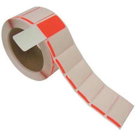 Badger Tag & Label Self-Laminating Label, 1x2 In., PK500, 6994R 6994R