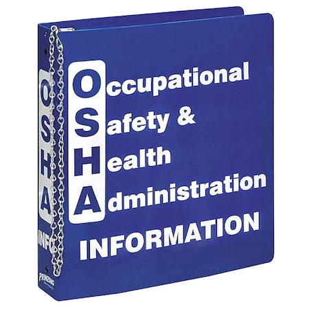 Brady Binder, Occupational Safety and Health Administration Information, 10 1/2 in W, 11 5/8 in H BR806E