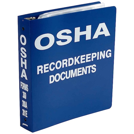 Brady Binder, OSHA Record Keeping Documents, 10 1/2 in W, 11 5/8 in H OR323E