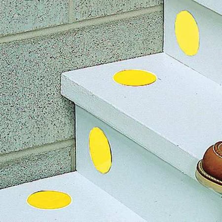 Zoro Select Floor Marking Tape, vinyl, No Legend, Yellow, 3 in W., 0.216 in Thickness, 50 PK 9MFL8