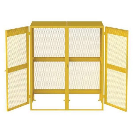 Jamco Gas Cylinder Cabinet, 64x40, Steel CV102YP