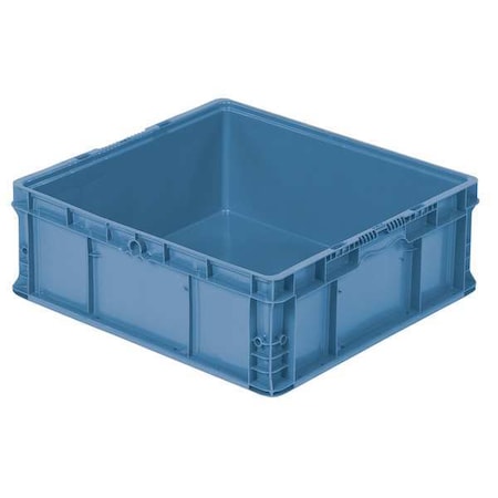 Orbis Solid & Stackable Straight Wall Storage Container, 15.7 gal, 24 in L x 22-1/2 in W x 8-3/4 in H NSO2422-9 Royal Blue
