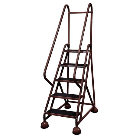 Cotterman 75 in H Steel Rolling Ladder, 5 Steps, 450 lb Load Capacity ST-501 A2 C4 P5