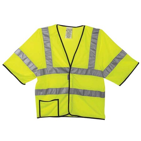 Occunomix 2XL Class 3 High Visibility Vest, Yellow LUX-HSCOOL3-Y2X