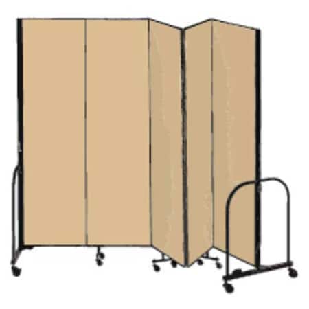 Screenflex Partition, 9 Ft 5 In W x7 Ft 4 In H, Beige CFSL745-DO