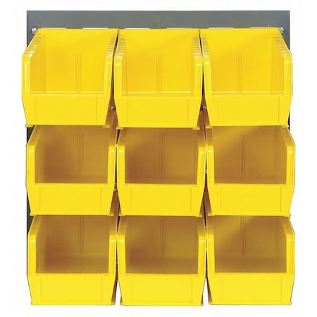 Quantum Storage Systems Steel Louvered Bench Rack, 18" W x 11" D x 19" H, Gray QLP-1819-230-9YL