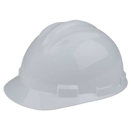 Bullard Hard Hat, S61, Polyethylene, 4 Point Ratchet, Type 1, Class E, White 61WHR