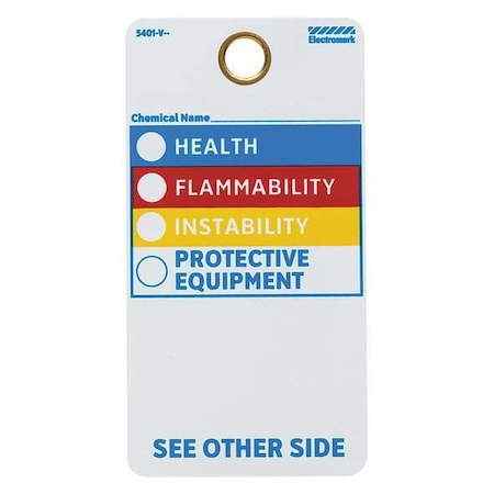 Electromark HMIG Label Multicolor, 5-3/4 x 3", Pk25 Y604425