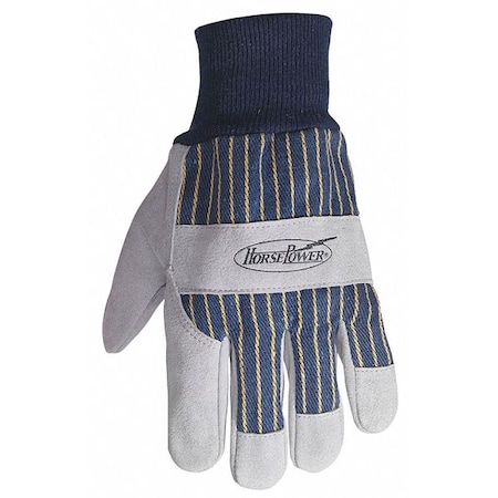 Horsepower Leather Palm Gloves, Knit Wrist, 2XL, PR PWG-138440XXL