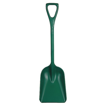 Remco Hygienic Square Point Shovel, Polypropylene Blade, 37-1/2 in L, Green 6981MD2