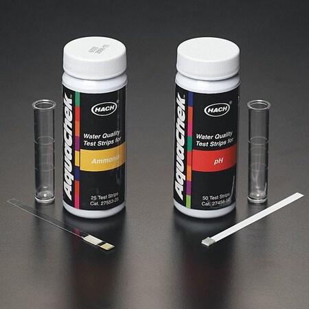 Hach Water Test Strips, 4 in 1, Pk50 2755250