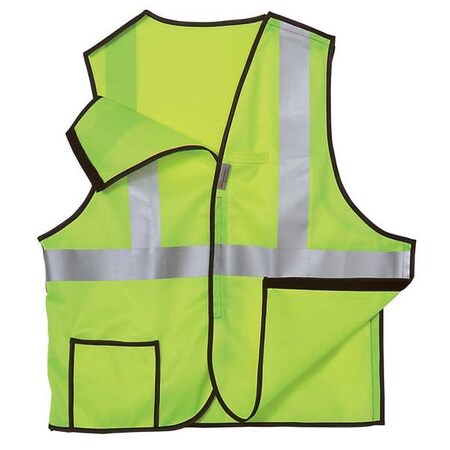 Occunomix Large Class 2 Breakaway High Visibility Vest, Yellow LUX-SSBRP-YL