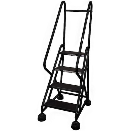 Cotterman 66 in H Steel Rolling Ladder, 4 Steps, 450 lb Load Capacity ST-401 A2 C7 P5