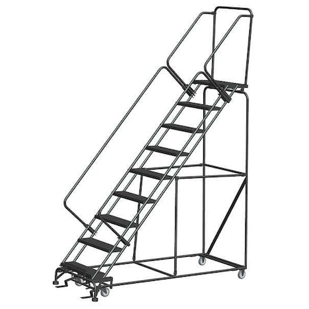 Ballymore 123 in H Steel Rolling Ladder, 9 Steps, 450 lb Load Capacity SW932P