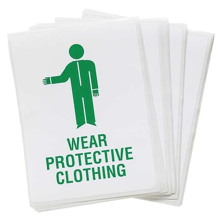 Brady Danger Sign, 4 in Height, 2 7/8 in Width, Vinyl, Rectangle, English LH623E