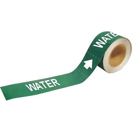 BRADY Pipe Marker, Water, 2 In.H, 73942 73942