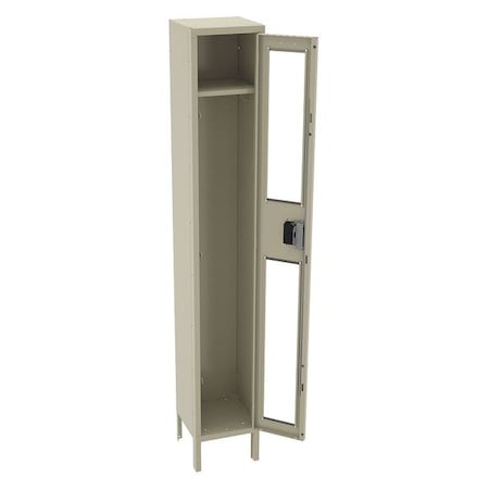Tennsco Wardrobe Locker, 12 in W, 12 in D, 78 in H, (1) Tier, (1) Wide, Sand CSL-121272-1 SAND