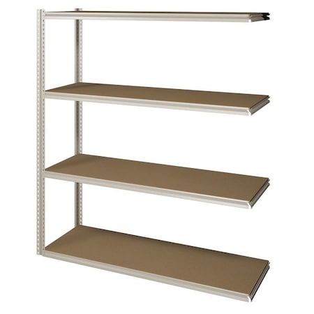 Tennsco Boltless Shelving Add-On, 72x18, 4 Shelf ZV7-7218A-4D SAND