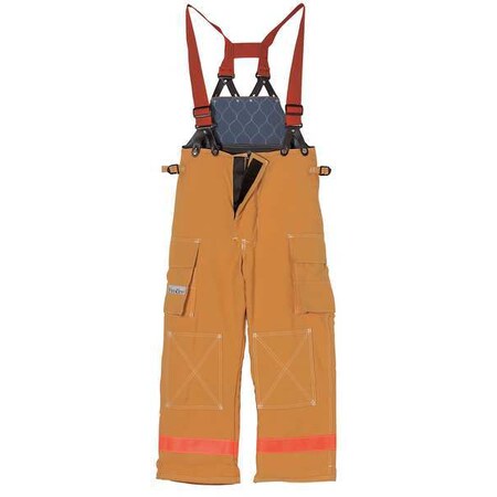 Fire-Dex Turnout Pants, Yellow, S, Inseam 29 In. TCPJNOMSQTY29SM