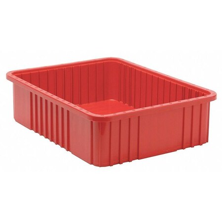 Quantum Storage Systems Divider Box, Red, polypropylene, 1.02 cu ft Volume Capacity DG93060RD