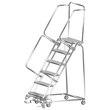 Ballymore Lockstep Rolling Ladder, Steel, 60 in.H SS063214G