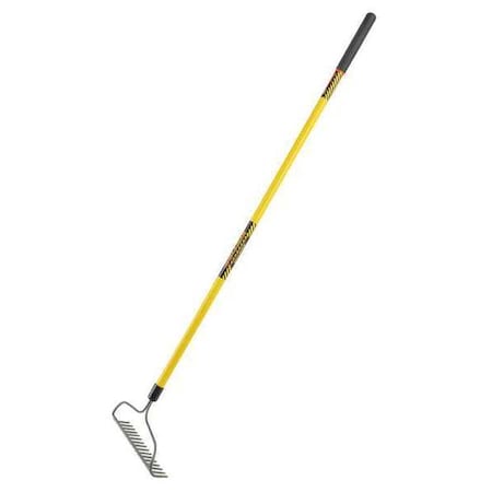 STRUCTRON 16-tine Rake with 60"L Fiberglass Handle 42366GRA