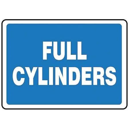 Accuform No Header, Full Cylinders, 10" W x 7" H, Rectangle, Vinyl MCPG600VS