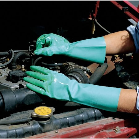 Lab Safety Supply Chemical Resistant Glove, 16 mil, Sz 8, PR 9DHA6
