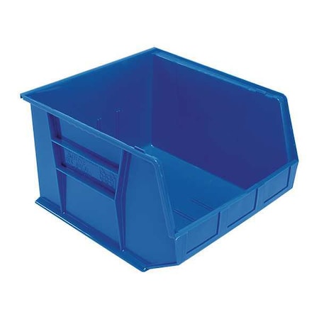 Quantum Storage Systems Hang & Stack Storage Bin, Polypropylene, Blue, 11 in H, 16 1/2 in W, 18 in L QUS270BL