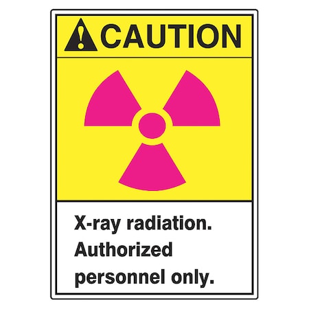 Accuform Safety Label, 5 in H, 3 1/2 in W, Vinyl, Vertical Rectangle, LRAD607VSP, PK5 LRAD607VSP
