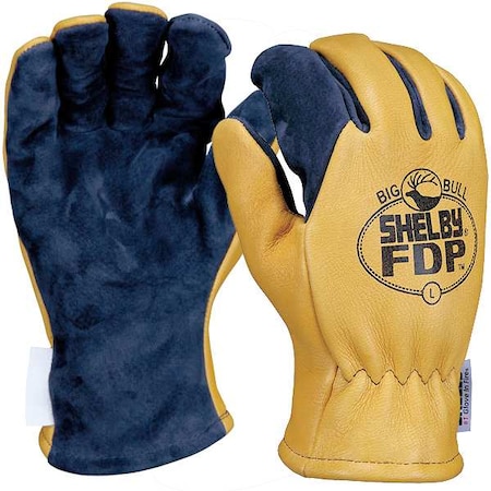 Shelby Firefighters Gloves, Jumbo, Pigskin, PR 5280 J