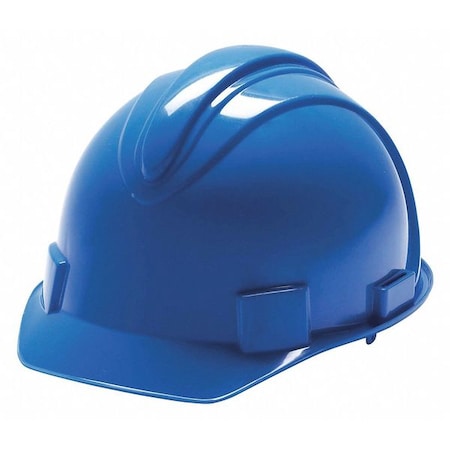 Jackson Safety Hard Hat, Charger*, Polyethylene, 4 Point Ratchet, Type 1, Class E, Blue 20393