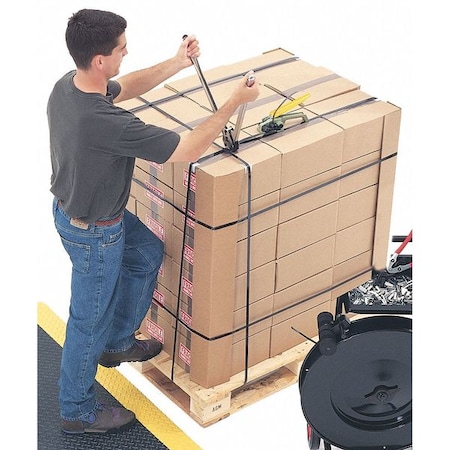 Zoro Select Strapping, Poly, 500 lb., 1/2 In. W, 7200 ft 1/2 50-72