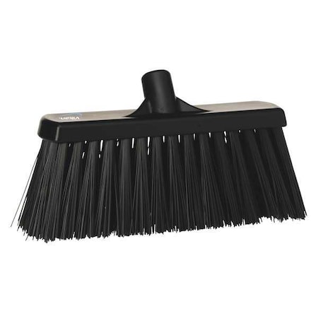 Remco 12 in Sweep Face Broom Head, Stiff, Synthetic, Black 29159