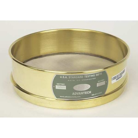 ADVANTECH MANUFACTURING Sieve, #60, B/S, 8 In, Full Ht 60BS8F