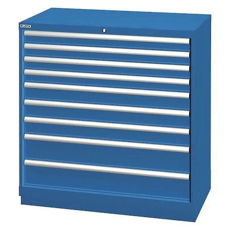 Lista Mod Drwr Cab, 39-1/2"H, 9 Drwr, Bright Blue HS09-0901A-FTKABB