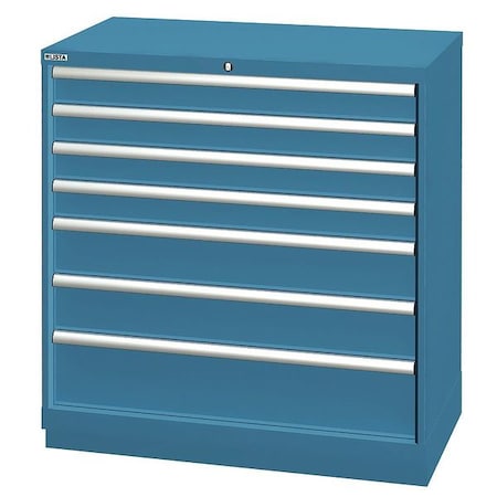 Lista Modular Drawer Cabinet, Blue, Powdr Coated HS0900-0702FA/FT/CB